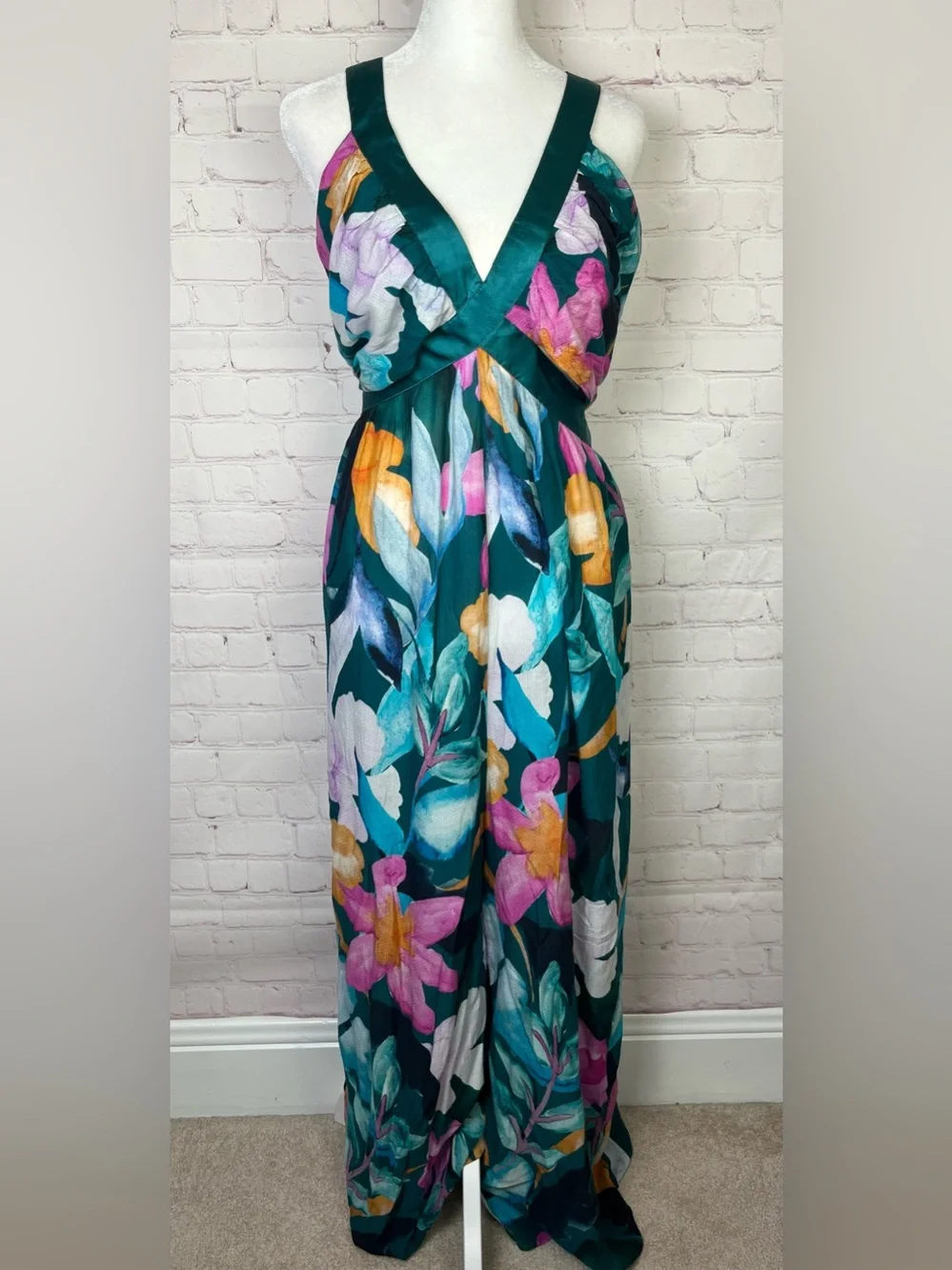 Anthropologie The Brinley V-Neck Jumpsuit